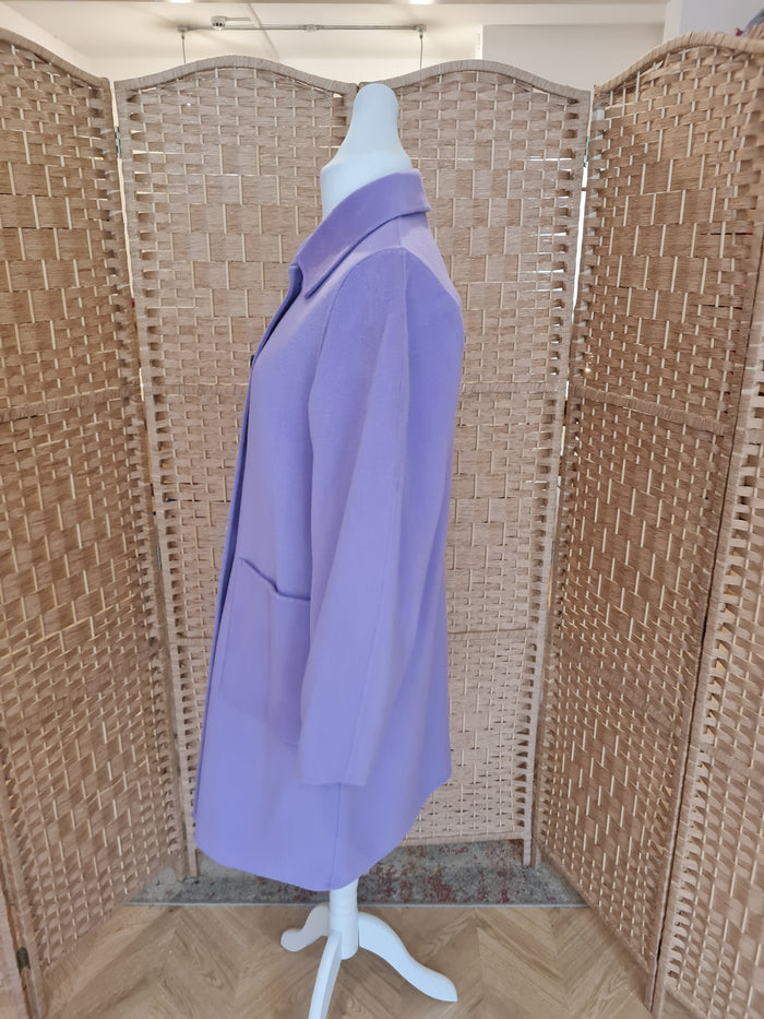 Jigsaw Purple Coat L