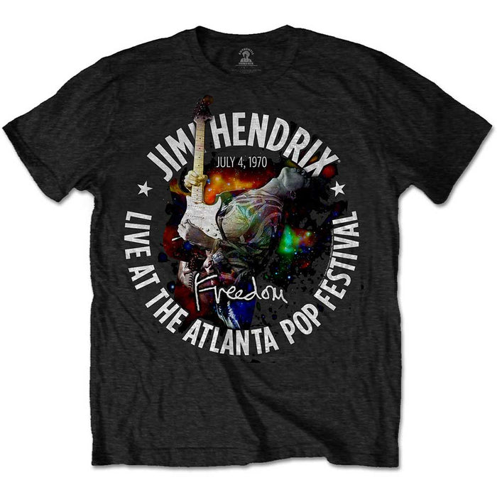 Jimi Hendrix Unisex T-shirt- Atlanta pop festival 1970 Rock Off