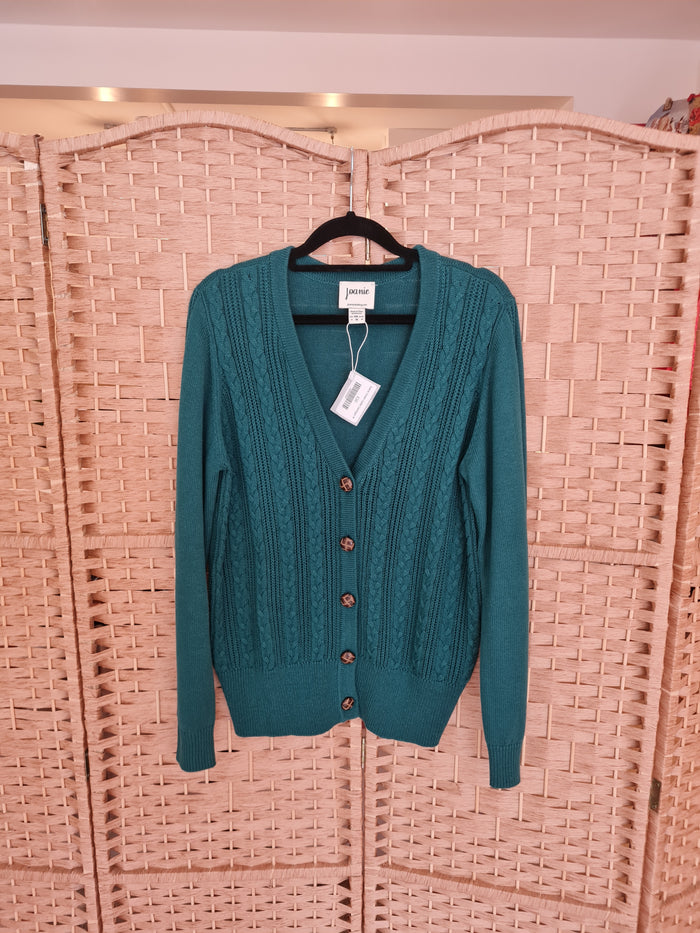 Joanie Green Cable Cardigan M