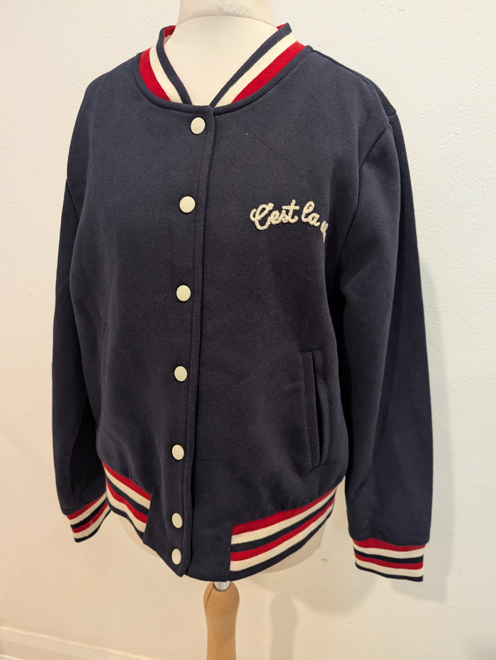 Joanie Navy Baseball Jacket M NWT RRP £45