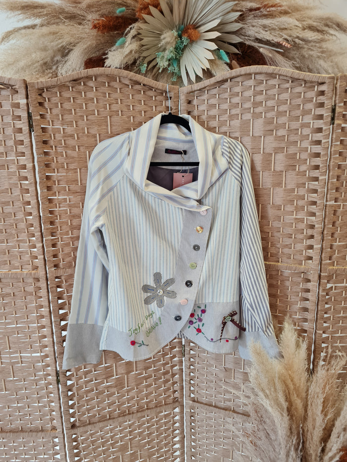 Joe Browns Blue stripe Blazer 12