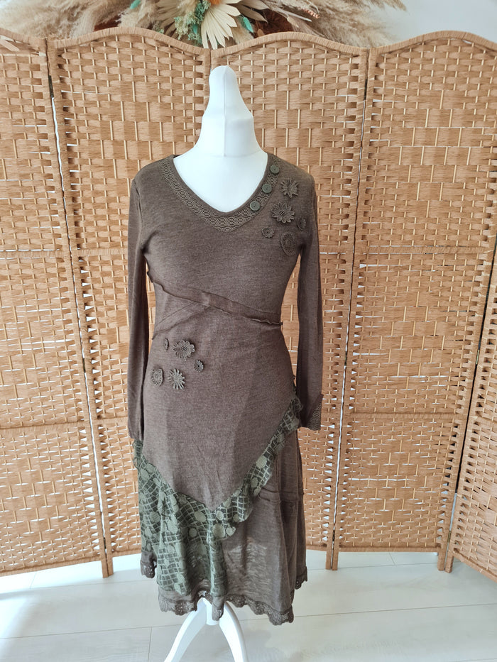 Joe Browns Khaki wool Maxi 12