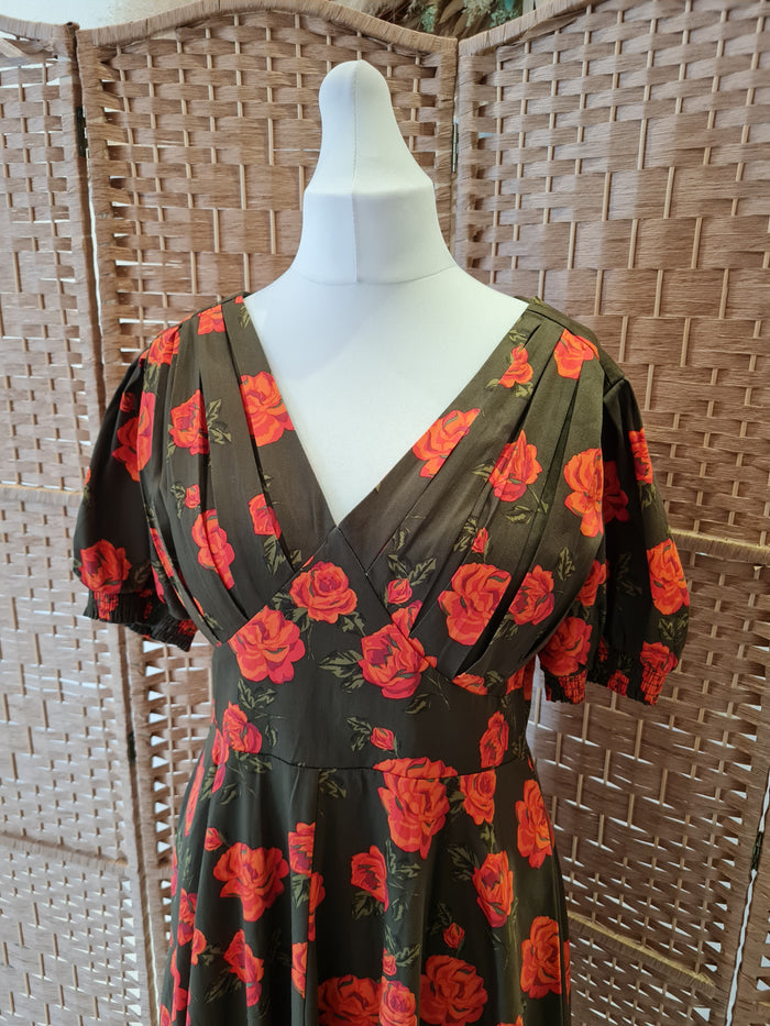 Joe Browns Olive Rose dress 16