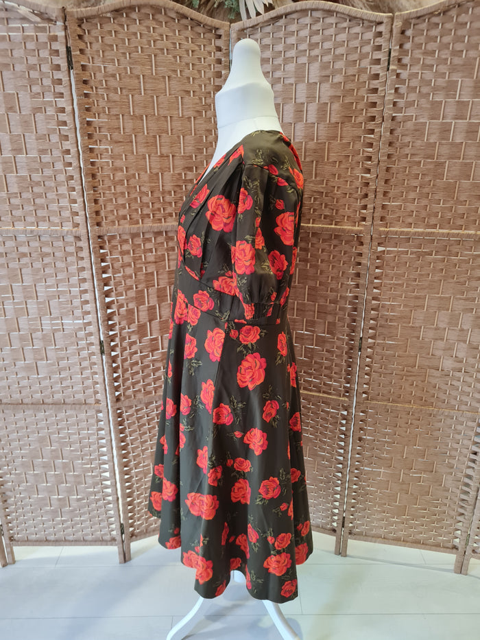 Joe Browns Olive Rose dress 16