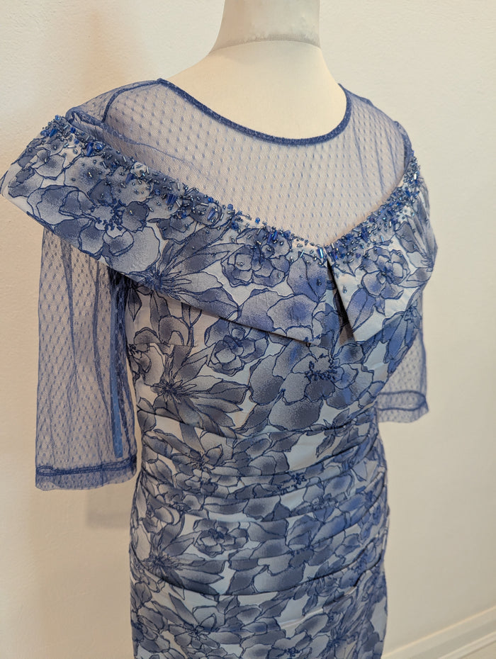 John Charles blue embellished dress 10 NWT RRP £865