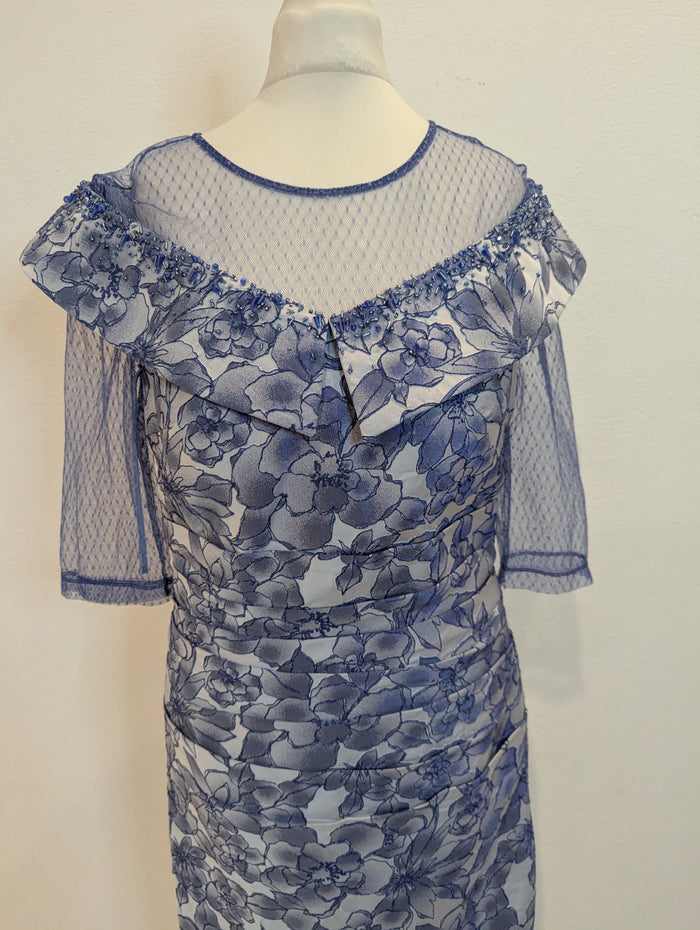 John Charles blue embellished dress 10 NWT RRP £865