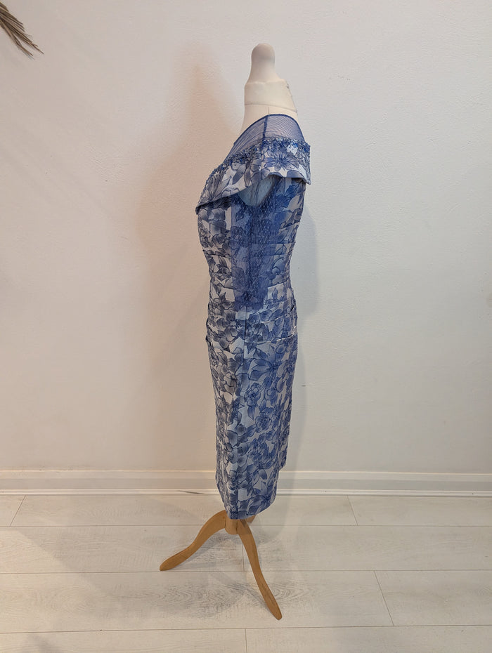 John Charles blue embellished dress 10 NWT RRP £865