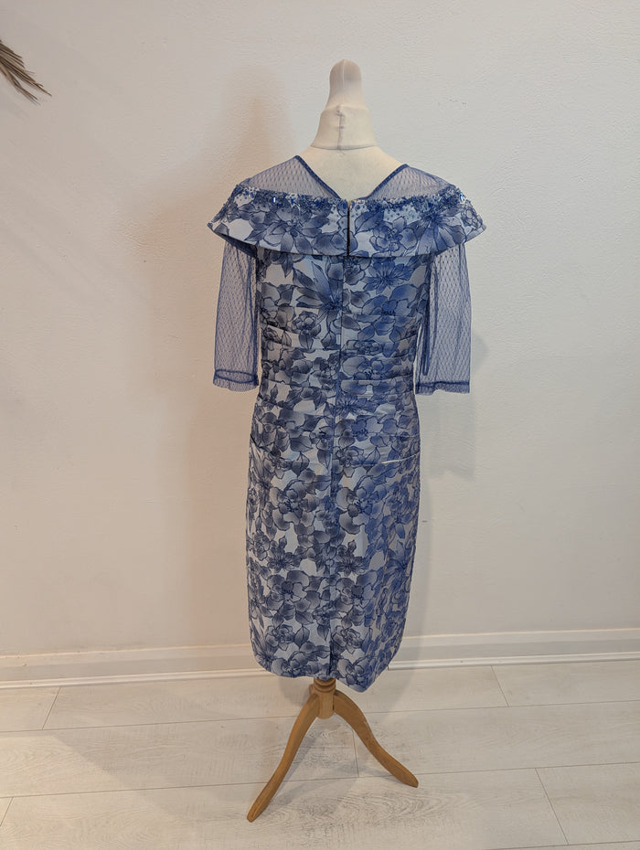 John Charles blue embellished dress 10 NWT RRP £865