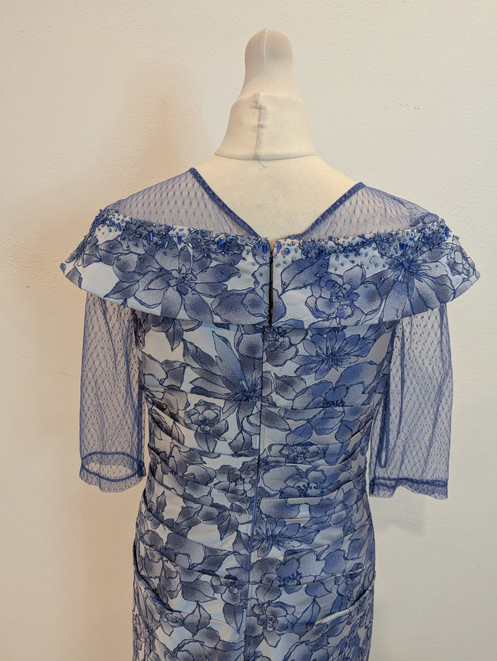 John Charles blue embellished dress 10 NWT RRP £865