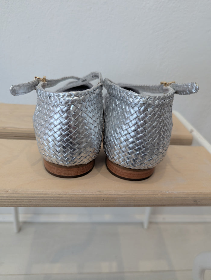 John Lewis Silver Happie Pumps 7 RRP £79