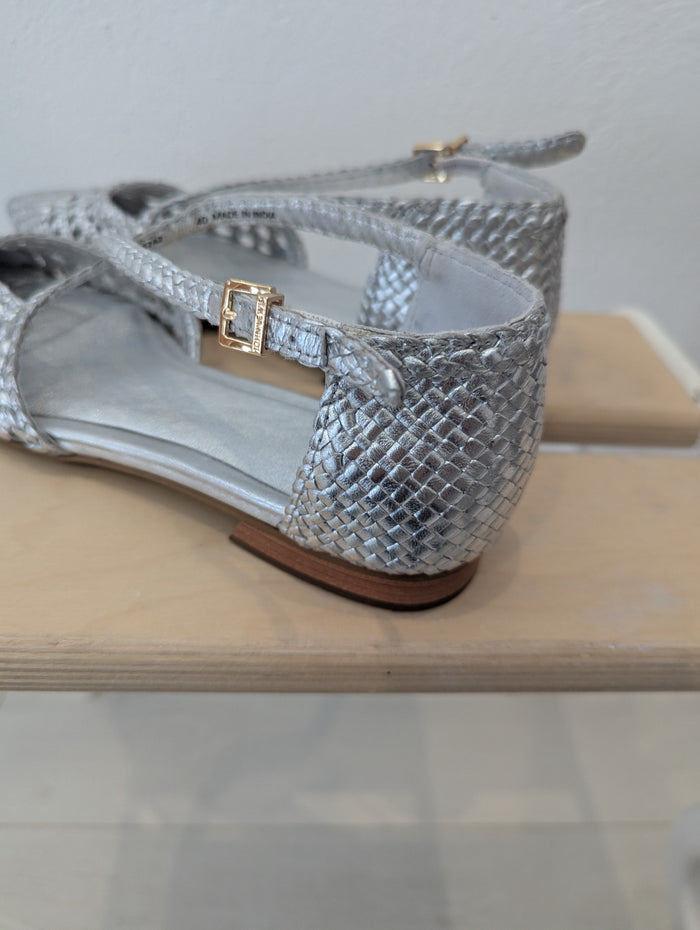 John Lewis Silver Happie Pumps 7 RRP £79