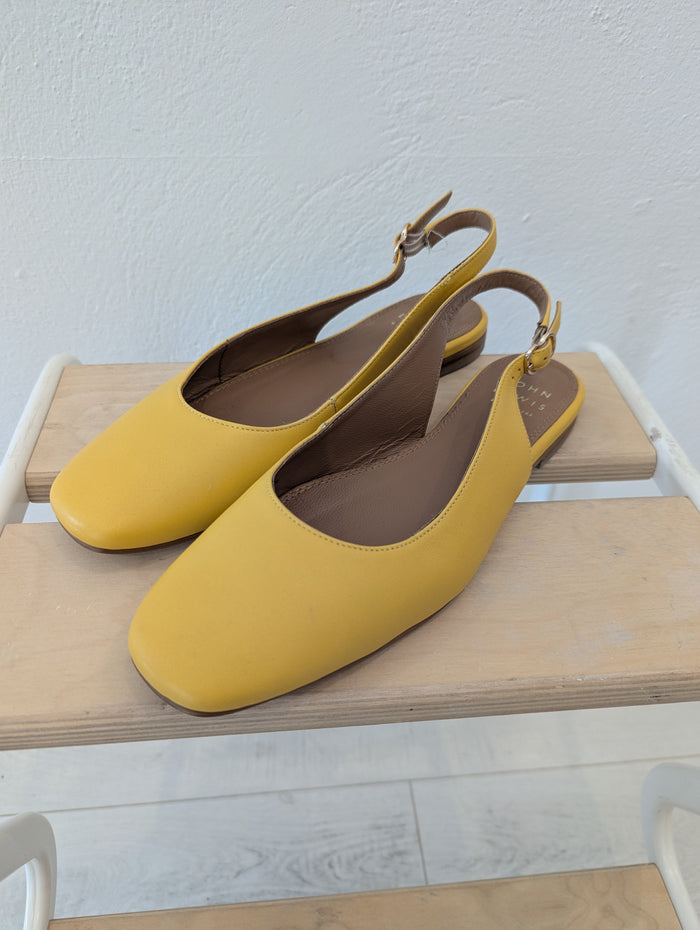 John Lewis yellow slingbacks 6 RRP £99
