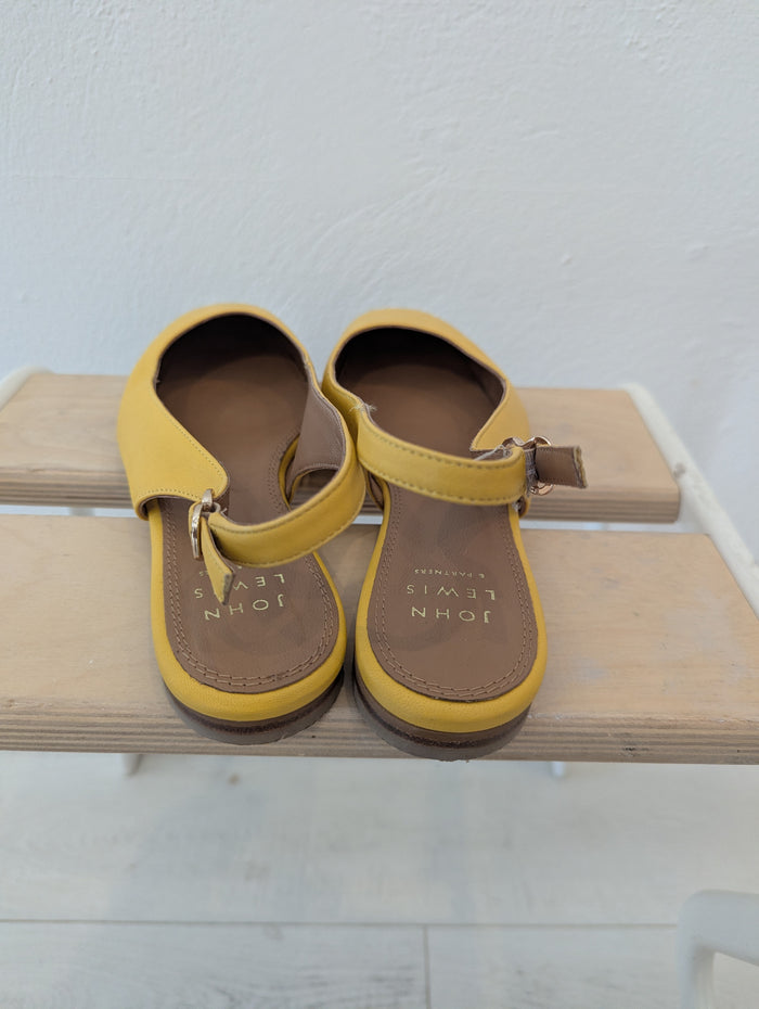 John Lewis yellow slingbacks 6 RRP £99