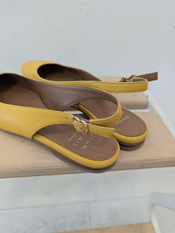 John Lewis yellow slingbacks 6 RRP £99