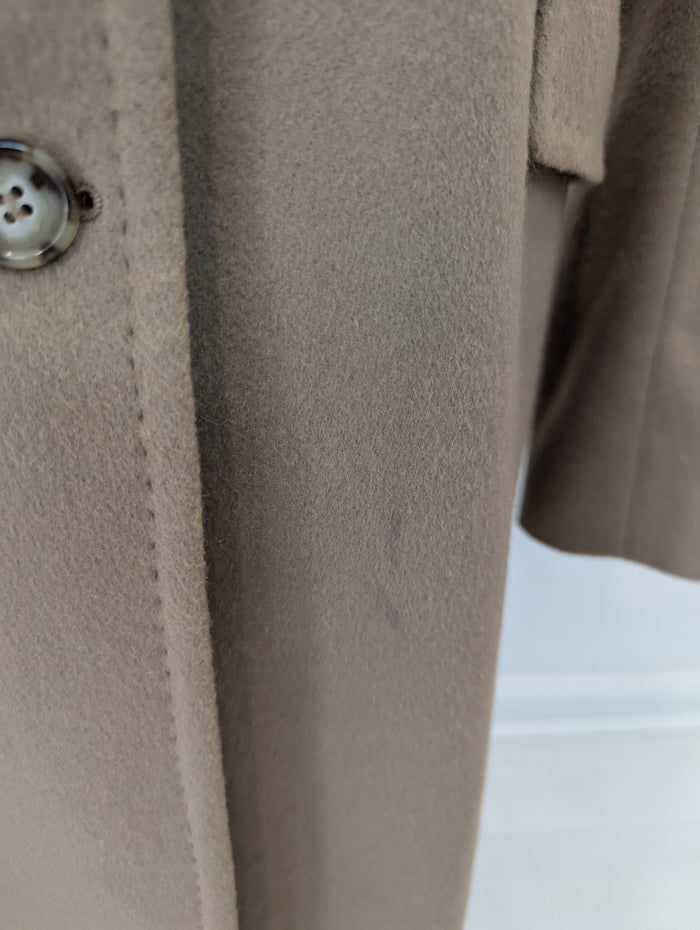 Johnstons of Elgin camel cashmere coat S