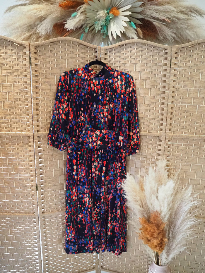 Jolie Moi Turtleneck Multi Midi Dress 14 NEW RRP £85