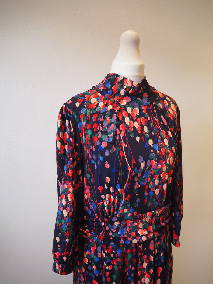 Jolie Moi Turtleneck Multi Midi Dress 14 NEW RRP £85