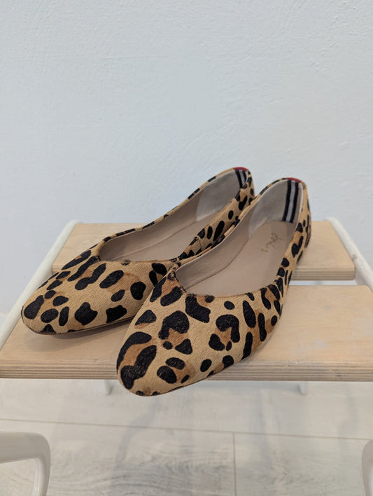 Joules leopard pony hair pumps 6