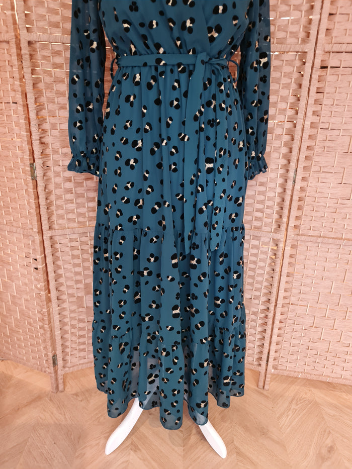 JS Millenium green animal print maxi M
