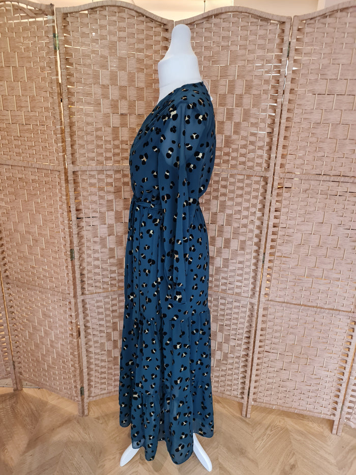 JS Millenium green animal print maxi M
