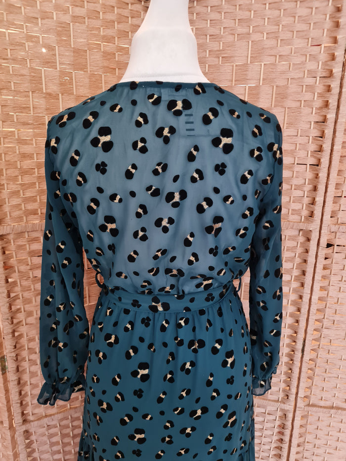 JS Millenium green animal print maxi M