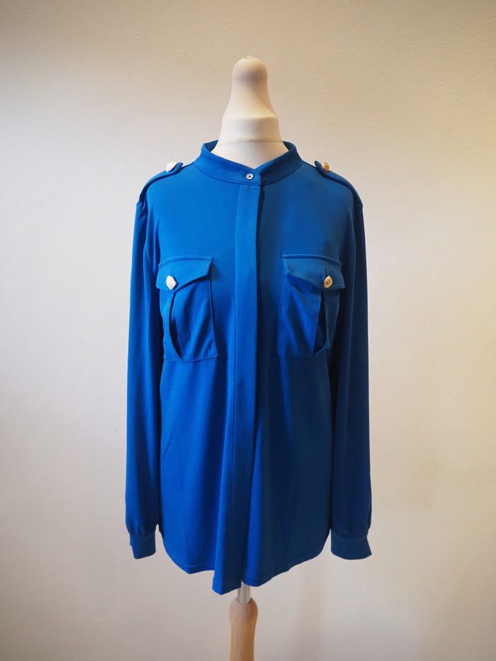 Julien McDonald Blue Blouse 14 NEW with tags