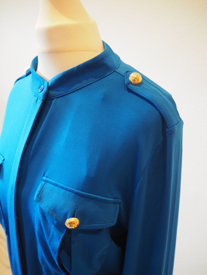 Julien McDonald Blue Blouse 14 NEW with tags