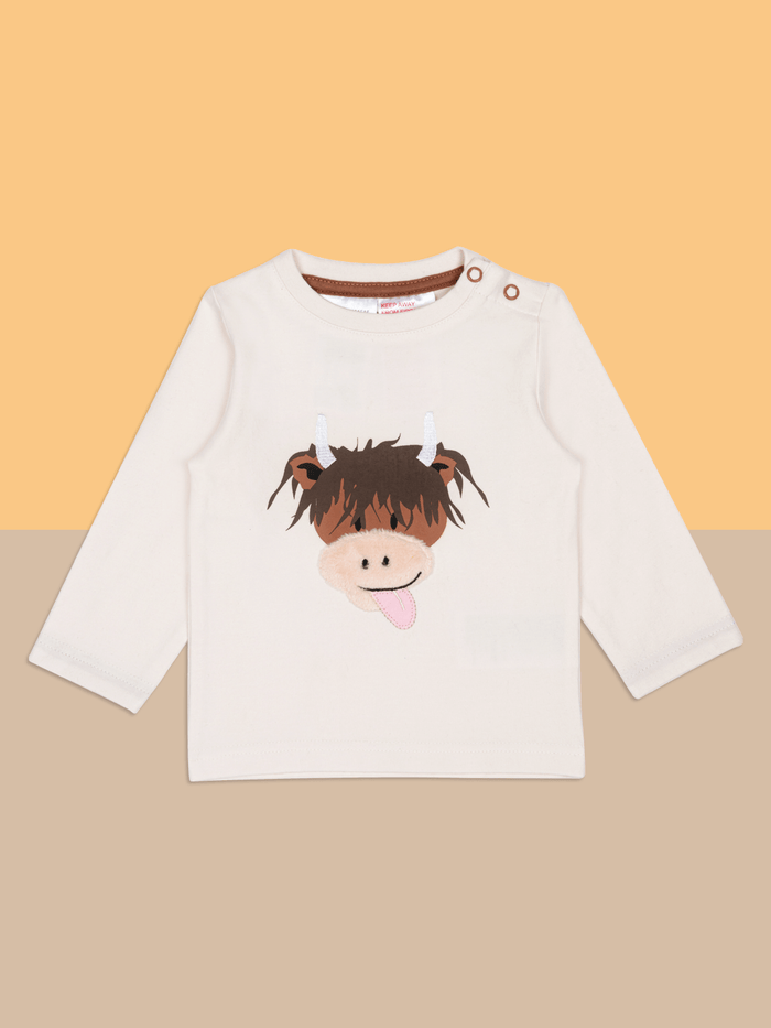Neutral Highland Cow Top - Blade & Rose UK