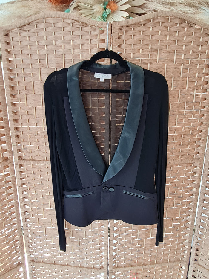 Just Addict black tux top L