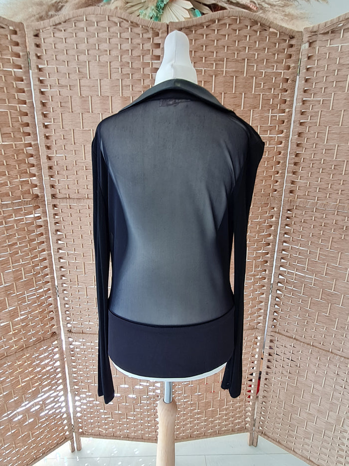 Just Addict black tux top L