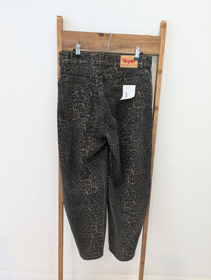 Kabodo Strauss Animal Print Jeans L NWT