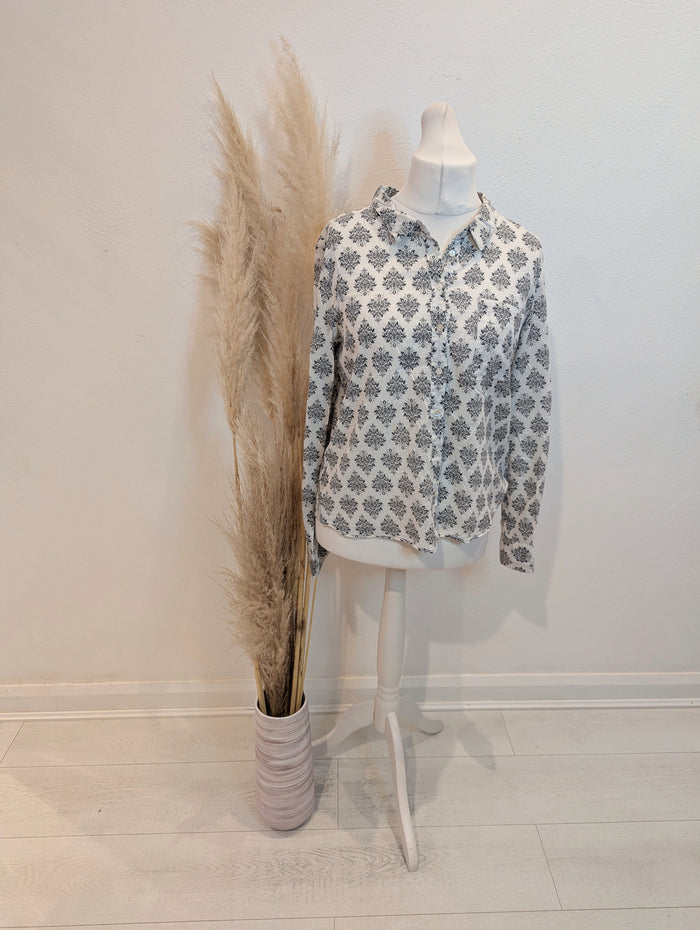 Kaffe Grey Pattern Blouse 14