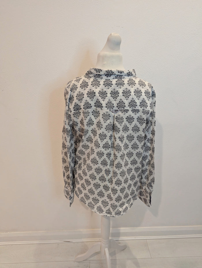 Kaffe Grey Pattern Blouse 14