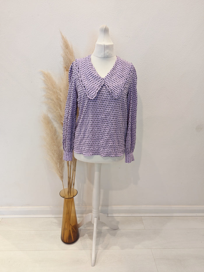 Kaffe Lilac Spot Top 36