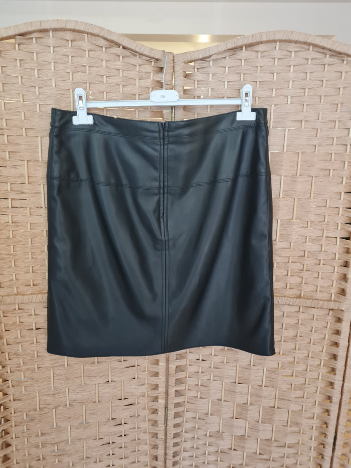 Kapalua Black Leather Skirt Size 12