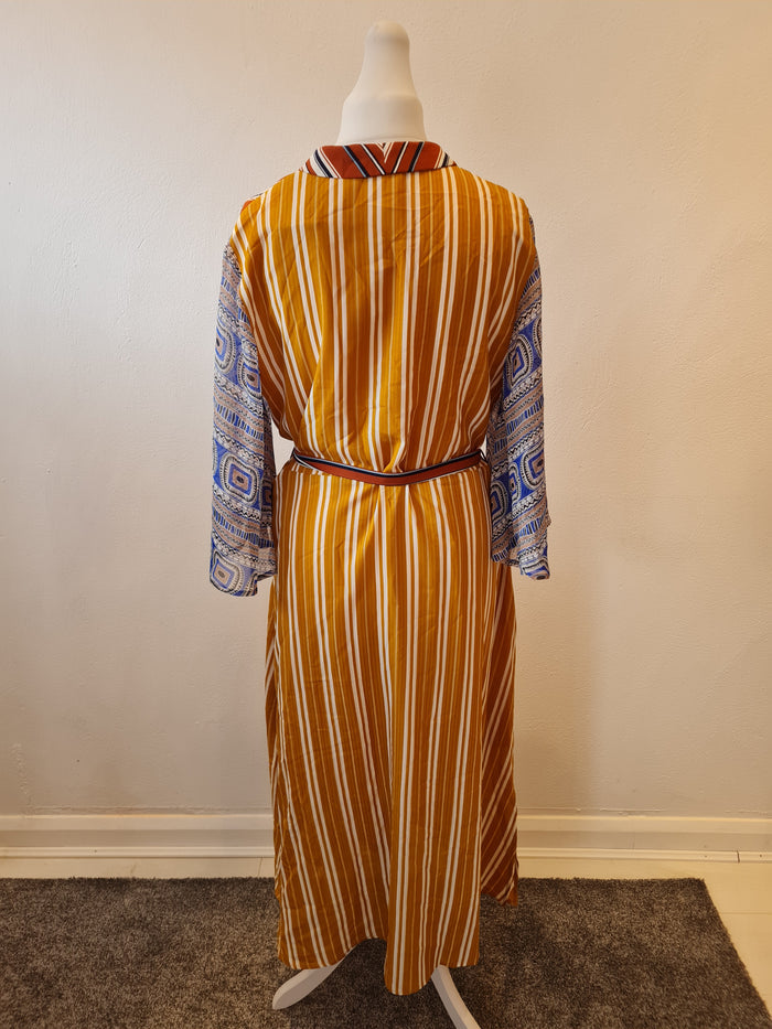 Karen by Simonsen Multi Faux Wrap Maxi Dress Size 14