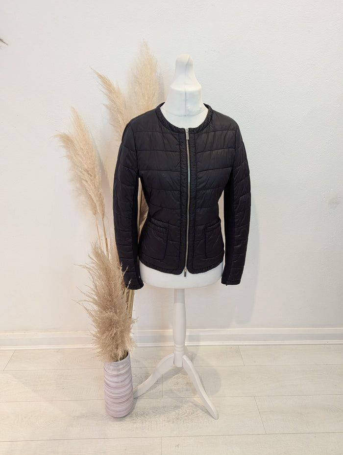 Karen Millen black padded jacket 14