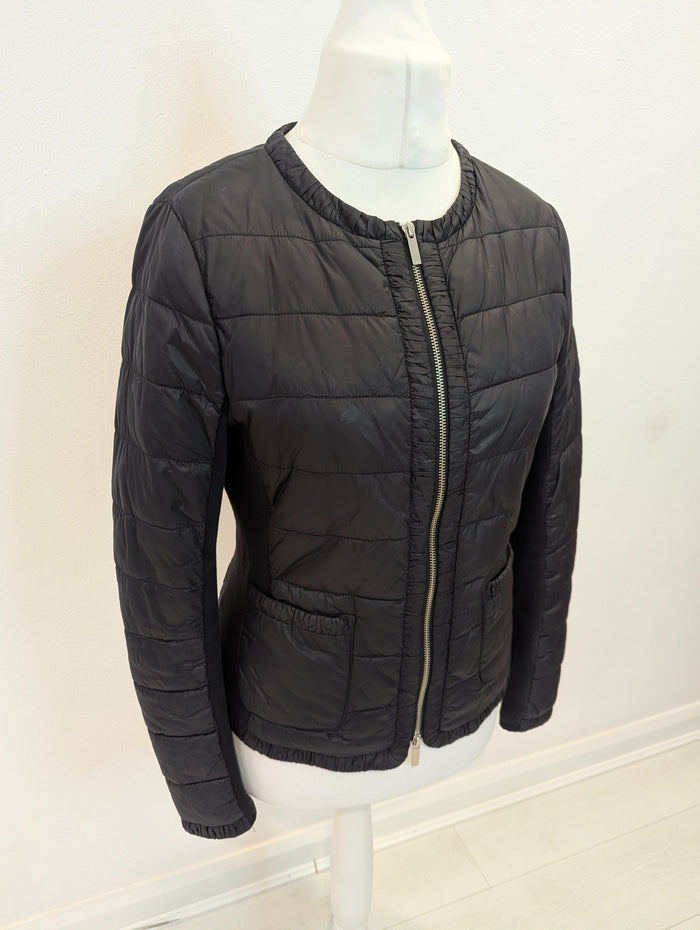 Karen Millen black padded jacket 14