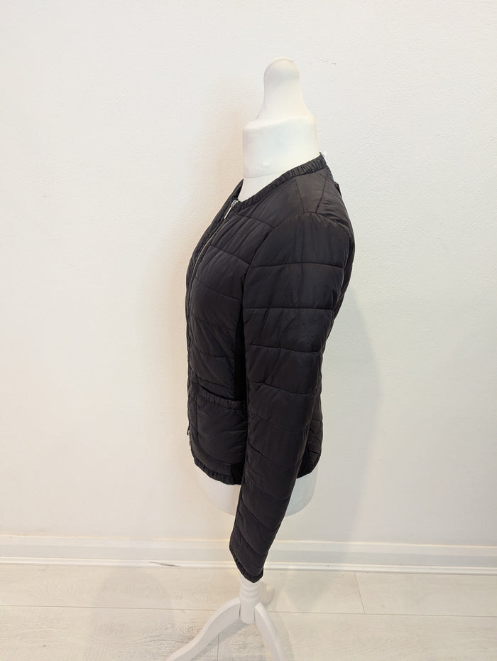 Karen Millen black padded jacket 14