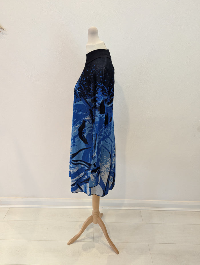 Karen Millen Blue Knit Dress S