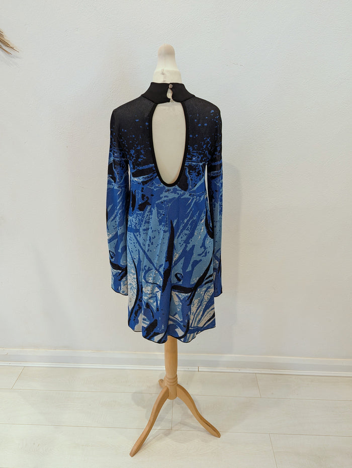 Karen Millen Blue Knit Dress S