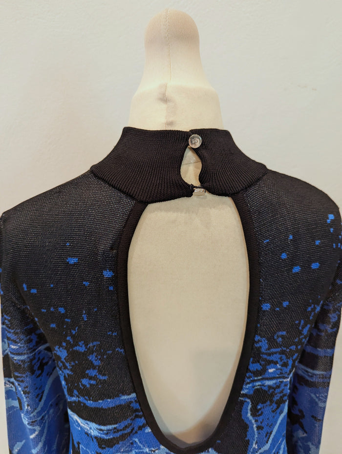 Karen Millen Blue Knit Dress S