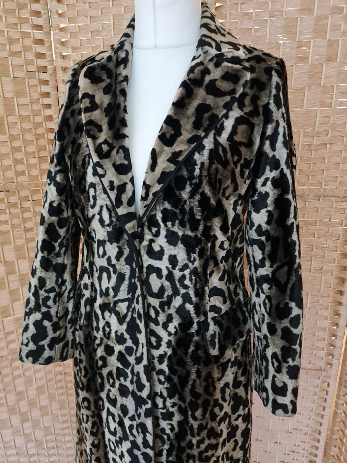 Karen Millen Leopard Print Coat 14 (small fitting)