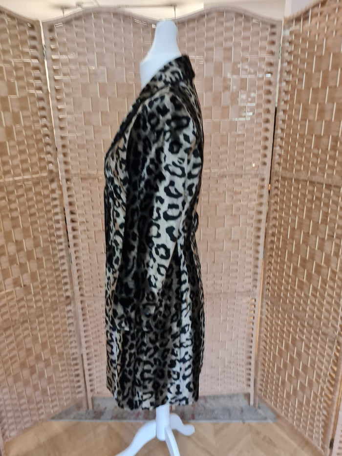 Karen Millen Leopard Print Coat 14 (small fitting)