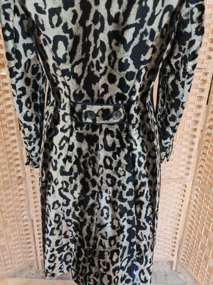Karen Millen Leopard Print Coat 14 (small fitting)
