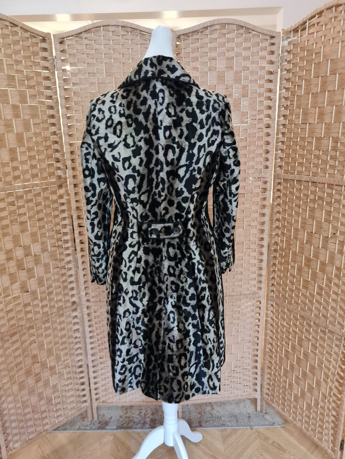 Karen Millen Leopard Print Coat 14 (small fitting)