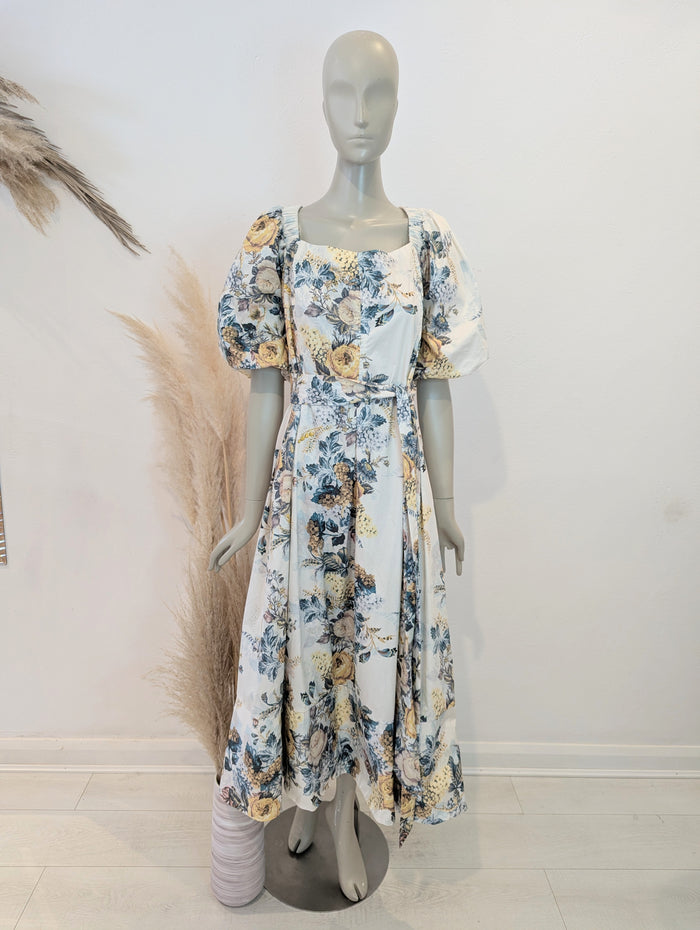Karen Millen x Lydia Millen floral sateen dress 22 NWT RRP £159