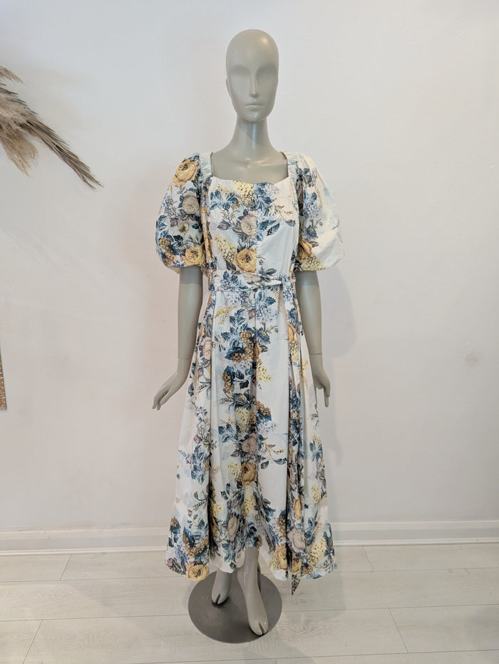 Karen Millen x Lydia Millen floral sateen dress 22 NWT RRP £159