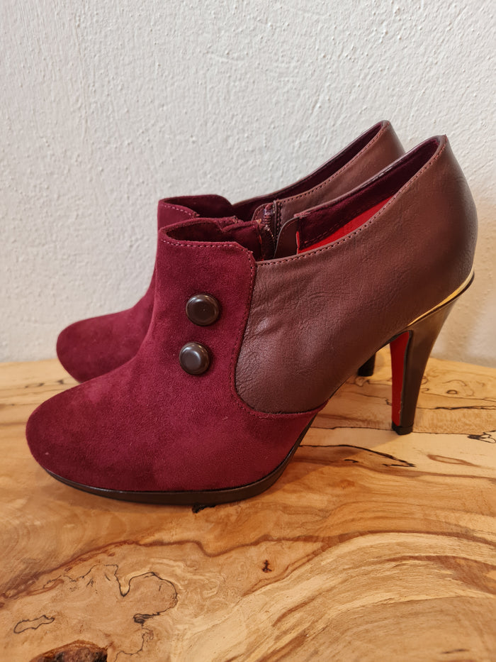 Kate Appleby Maroon Shoe Boots Size 7