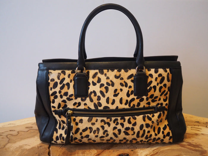 Kate Spade Leather Leopard pony Hair Bag *AS IS